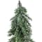 Northlight; 7.5" Unlit Frosted Icy Pine Christmas Tree with Jute Base; Category:Christmas Tabletop & Accent Trees; Image:7